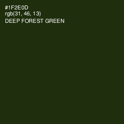 #1F2E0D - Deep Forest Green Color Image